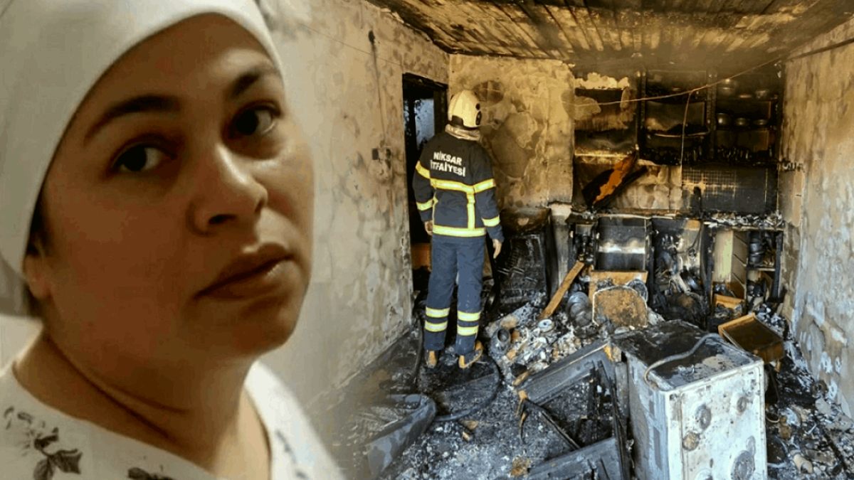 Komşusunun evindeki yangını söndürmek isteyen kadın öldü