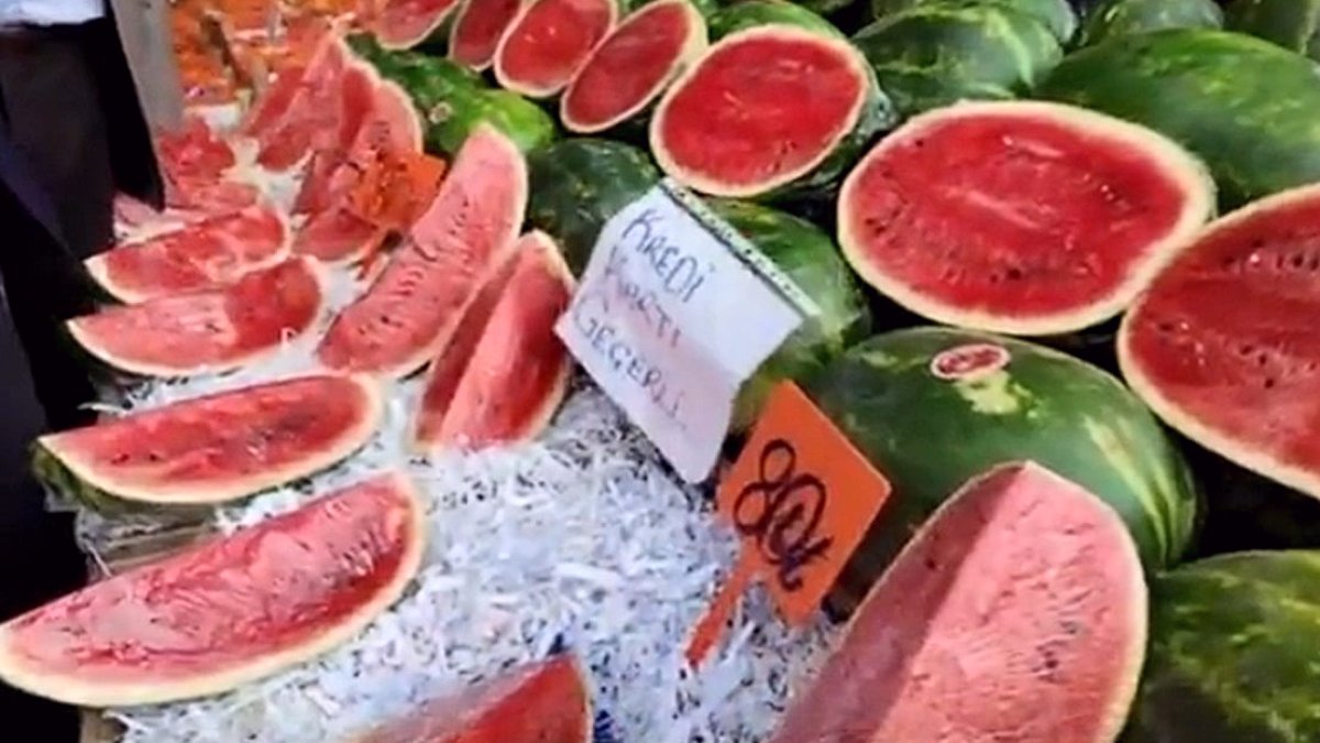 Dilimle satılan karpuza kartlı ödeme tarifesi
