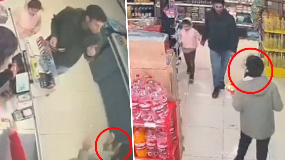 Vicdansız baba! Engelli kız çocuğuna marketin ortasında saldırdı