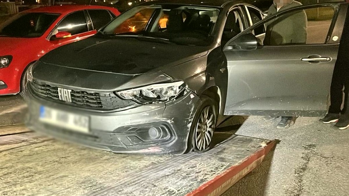 Polisin lastiklerine ateş ederek durdurduğu araçtan uyuşturucu çıktı