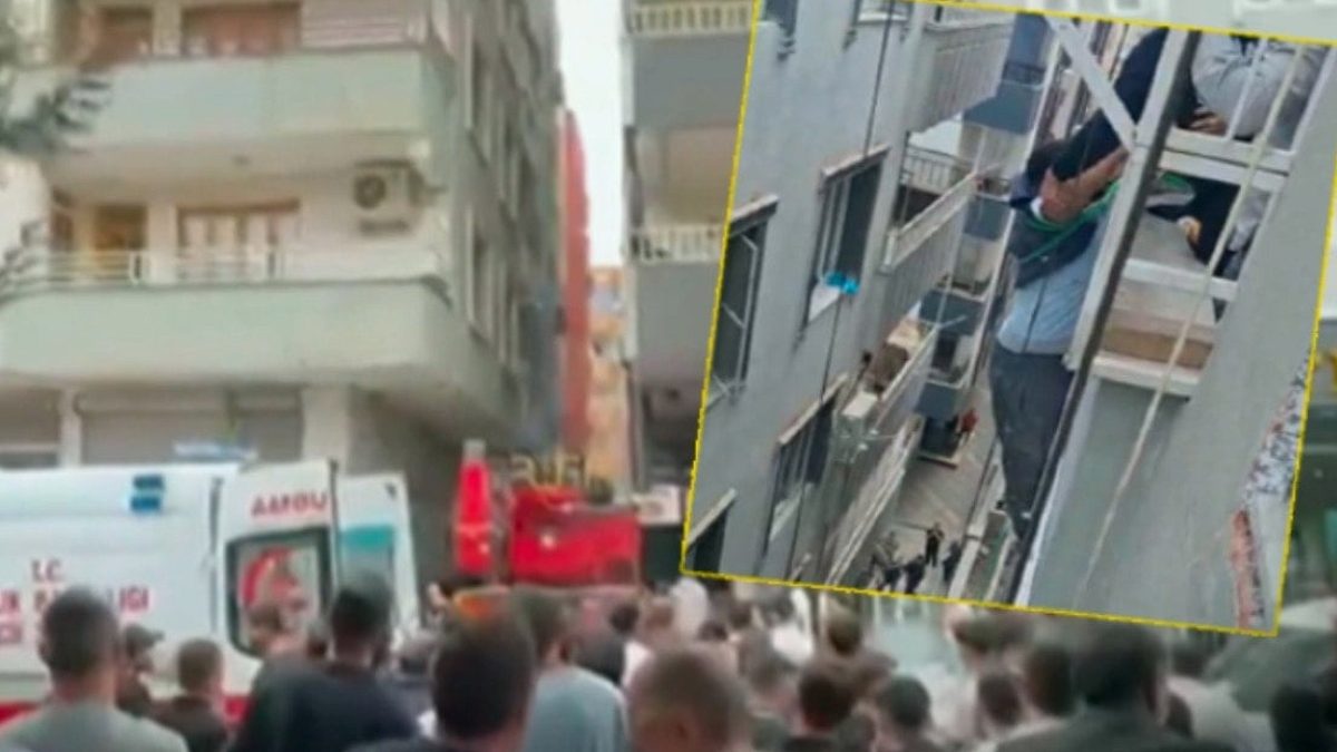 Asansör düştü: Hayata böyle tutundu!