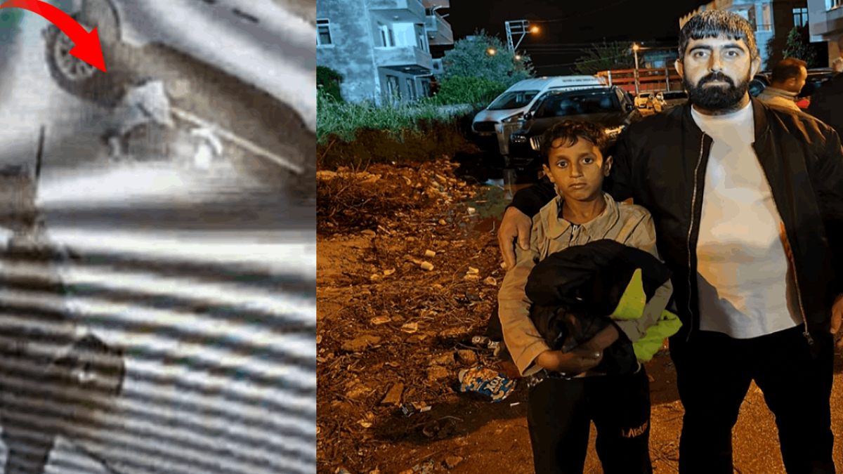 Ezilmekten kurtarılan Hamza, kahramanıyla buluştu