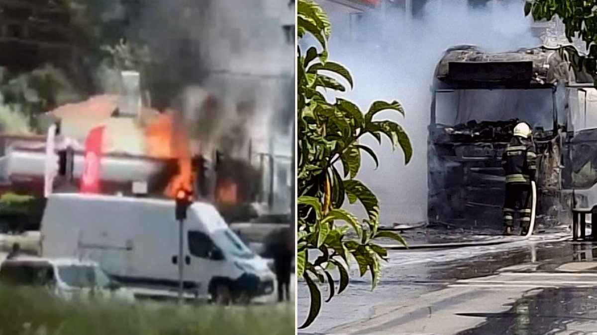 Faciaya ramak kala! İstasyonda benzin boşaltan tanker alev aldı
