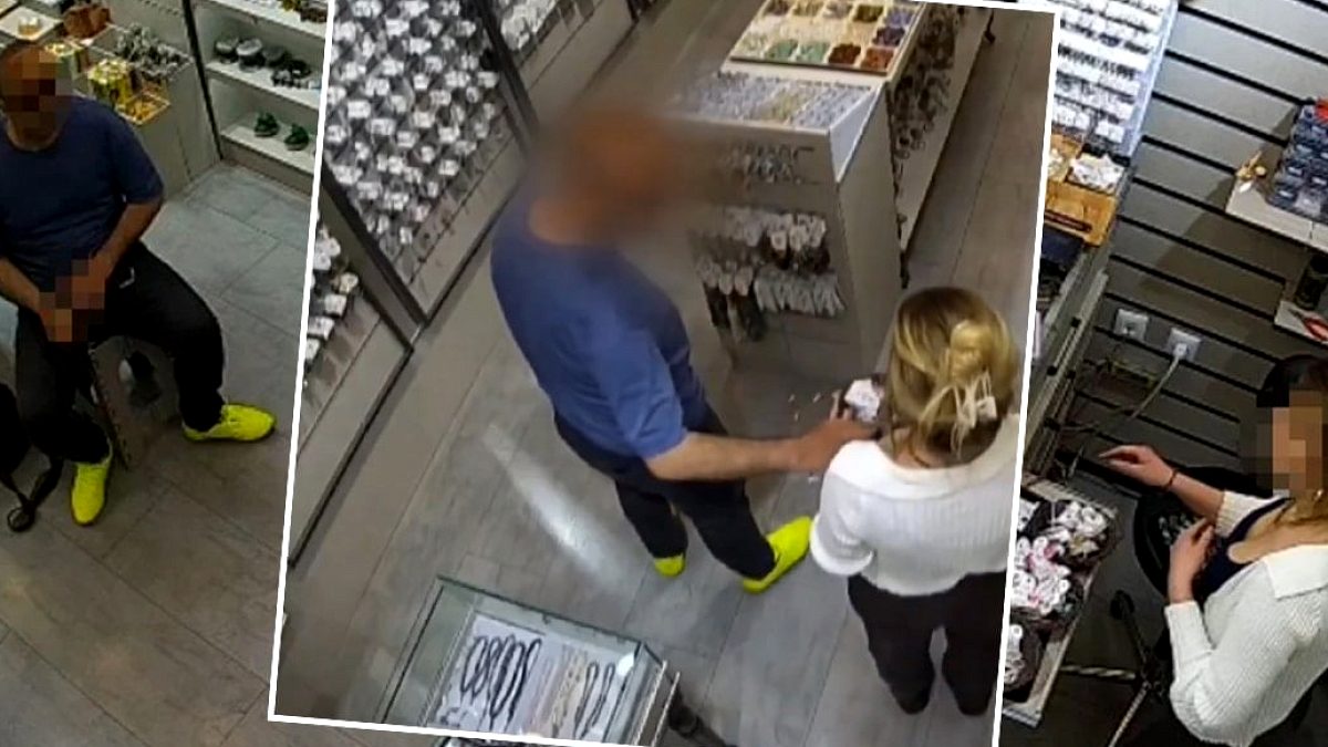 Görüntü Türkiye'den... Mağaza çalışanı kadına mide bulandıran hareketler