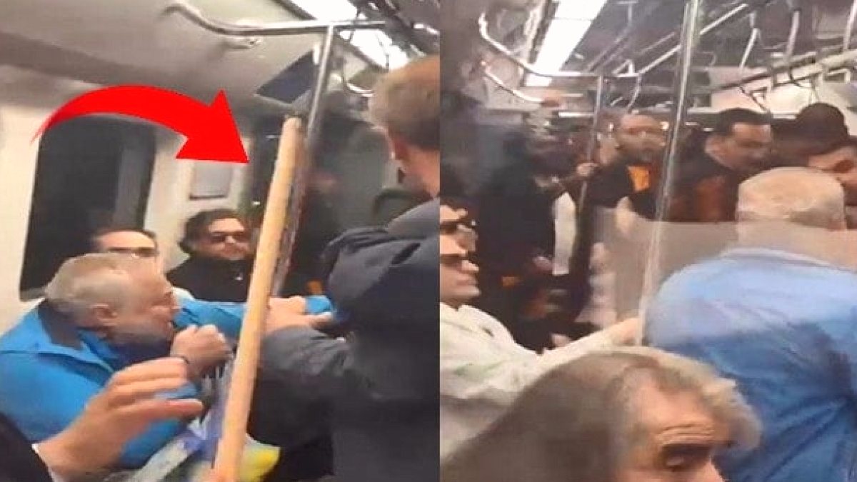 Metroda küfürlü tezahürata teyzeden oklava!