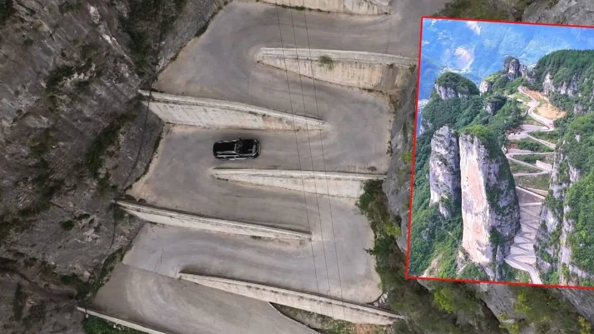 Dünyanın en dar virajlı yolu: Tecrübeli sürücüler bile araç sürmeye korkuyor