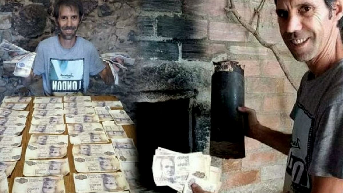 Yeni aldığı evinin duvarından 2,5 milyon lira çıktı