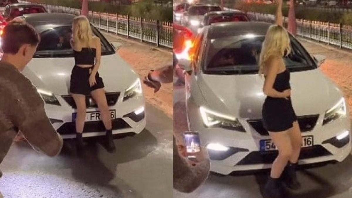 Trafikte dans genç kadına pahalıya patladı!