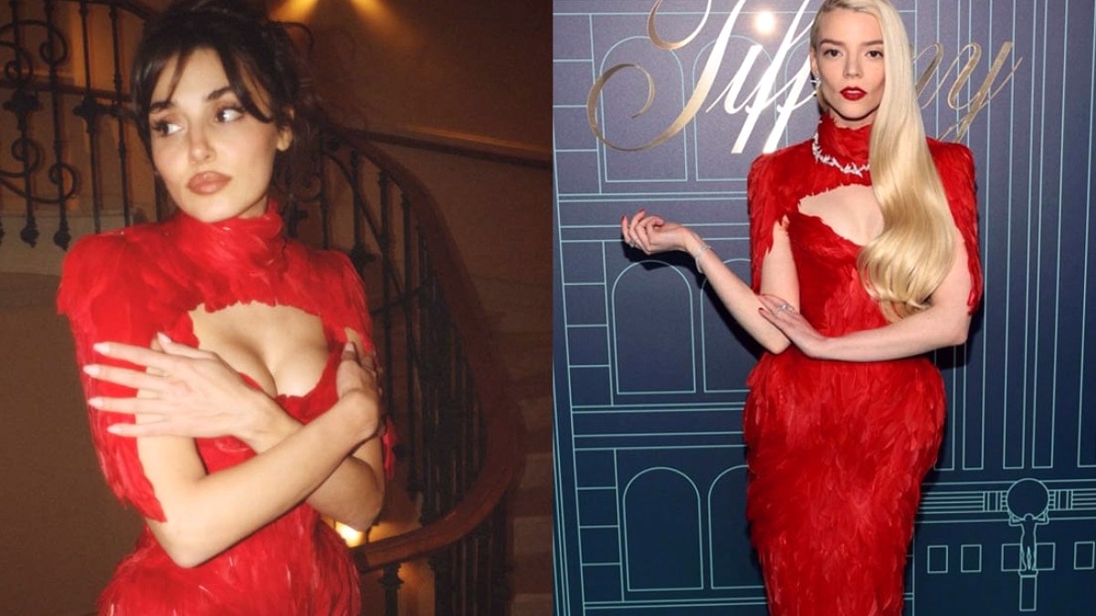 Hande Erçel Kırmızı Elbisesiyle Göz Kamaştırdı: Anya Taylor-Joy Benzerliği Şaşırttı