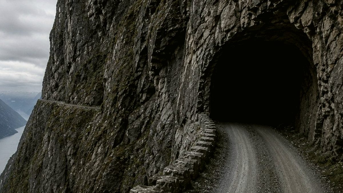 Norveç'in Kayaları Delen Muhteşem Dağ Yolu: Aursjøvegen