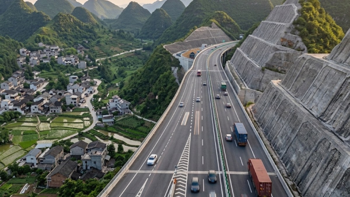 Çin'de Dağlar Yol Oldu: Tünel Yerine Zirveler Tıraşlandı