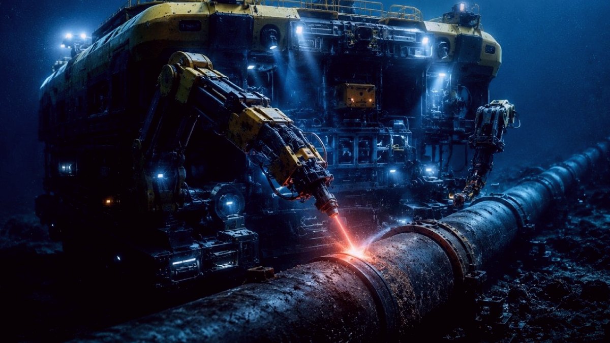 Derin Denizlerin Kahramanı: Lazerli Robotlar Boru Hatlarını Tamir Ediyor