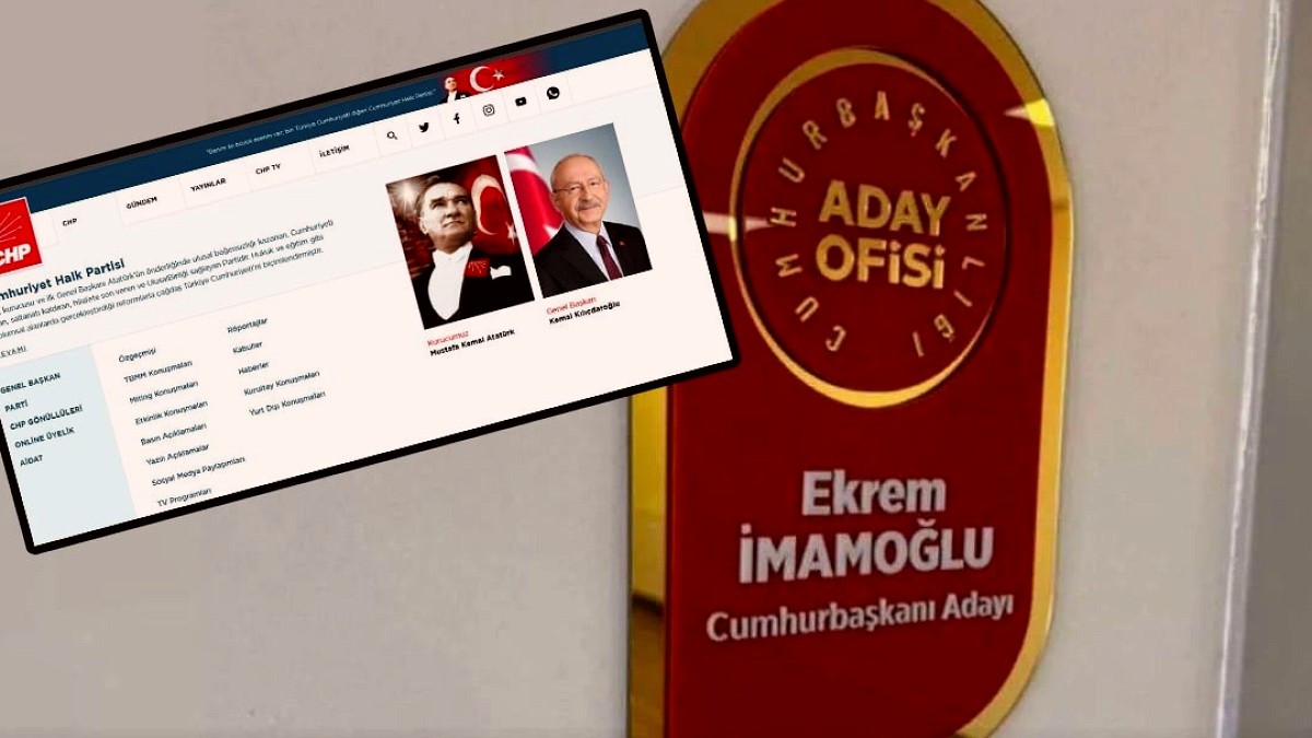 CHP'nin Web Sitesinde Köklü Değişiklikler: Kılıçdaroğlu Dönüyor, Aday Ofisi Kayboluyor