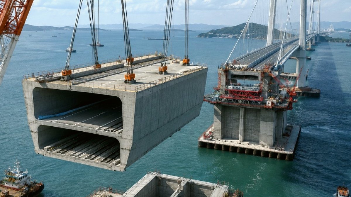 Çin'de İki Katlı Dev Köprü İnşa Ediliyor: Hem Hızlı Tren Hem Otoyol Taşıyacak
