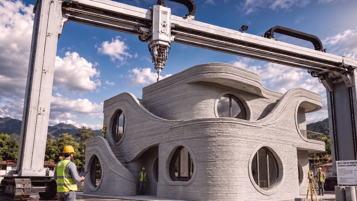 3D Beton Yazıcılar Devrim Yaratıyor: 48 Saatte Ev İnşa Ediliyor