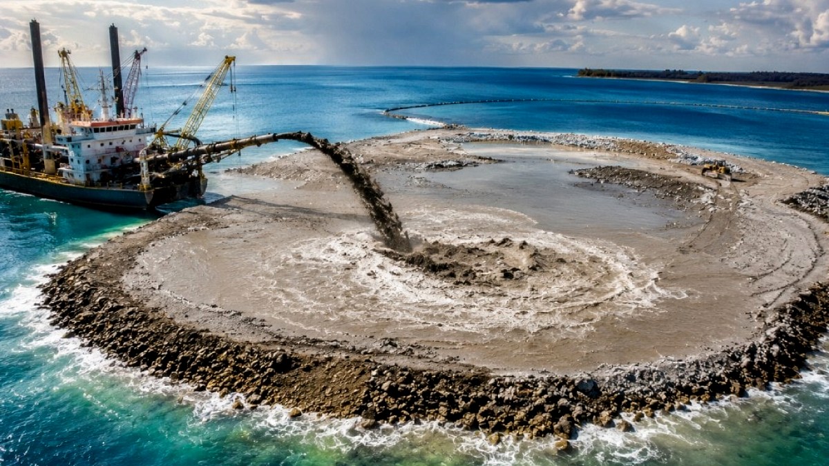 Deniz Tabanı Tortusuyla Kuşlar İçin Yeni Bir Ada İnşa Edildi