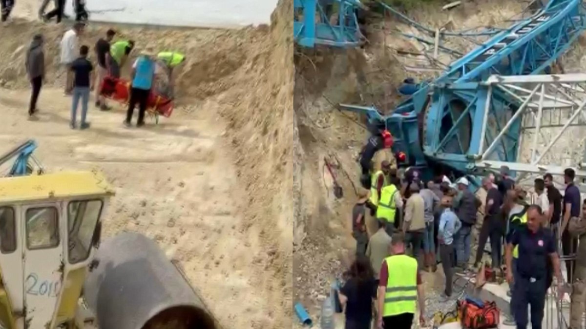 Arnavutköy'de İnşaat Alanında Dehşet: Kule Vinç Devrildi, 2 İşçi Ağır Yaralandı