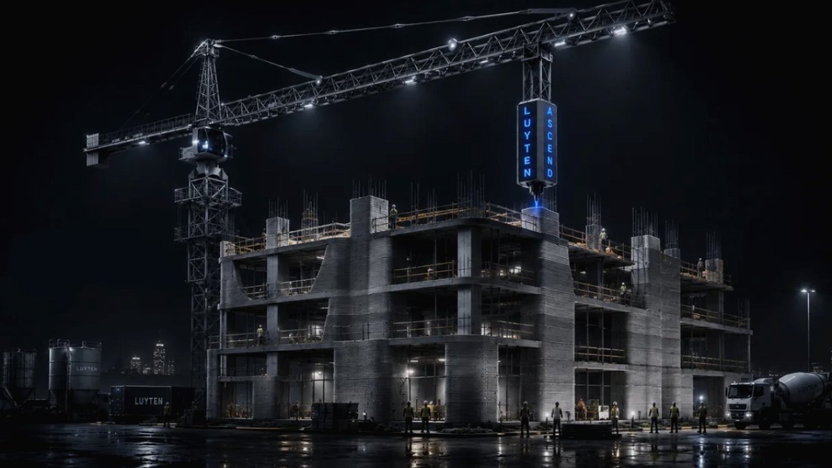 Tuğla ve Çimento Yerine 3D Yazıcı ile 100 Metre Yükseklikte Binalar İnşa Ediliyor