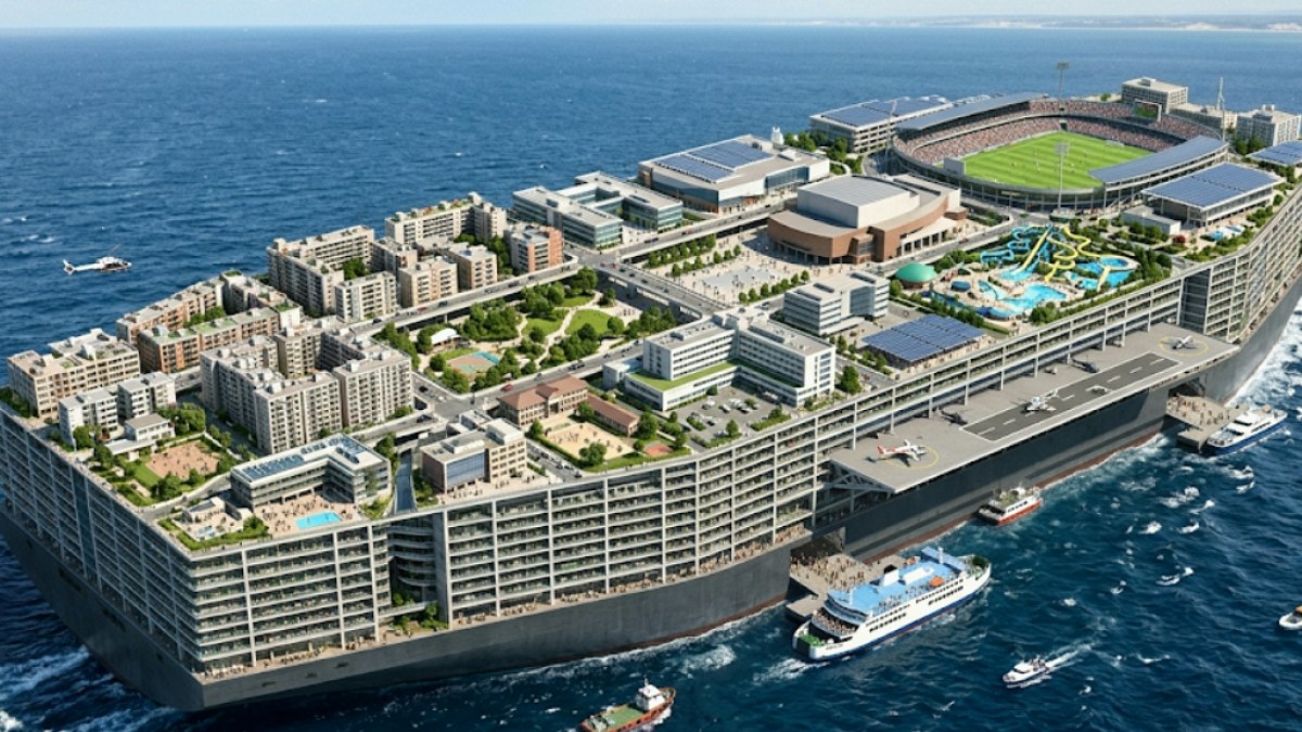 Devasa Yüzen Şehir Projesi 'Freedom Ship' Yeniden Gündemde