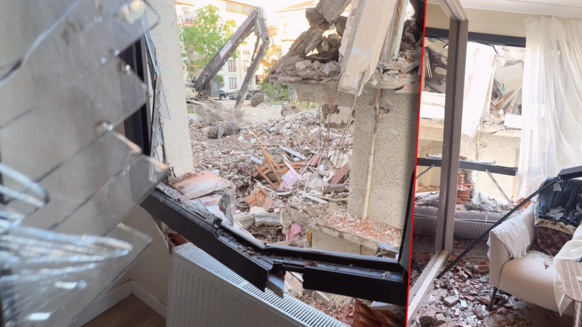 Avcılar'da Yıkım Faciası: Kolon Komşu Binayı Deldi, Sakinler Panikle Kaçtı
