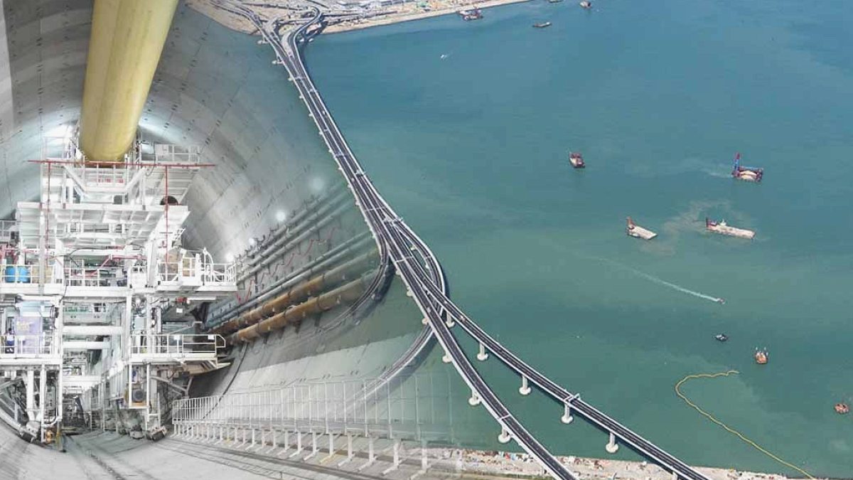 Hong Kong'da Denizin Altından Geçen 6 Km'lik Dev Tünel Açıldı
