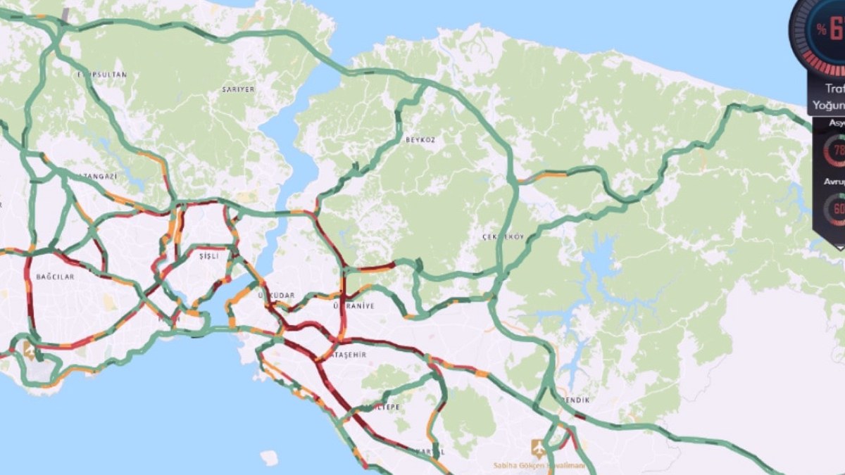 İstanbul'da Pazartesi Sabahı Trafik Çilesi: Yoğunluk Rekor Seviyelerde