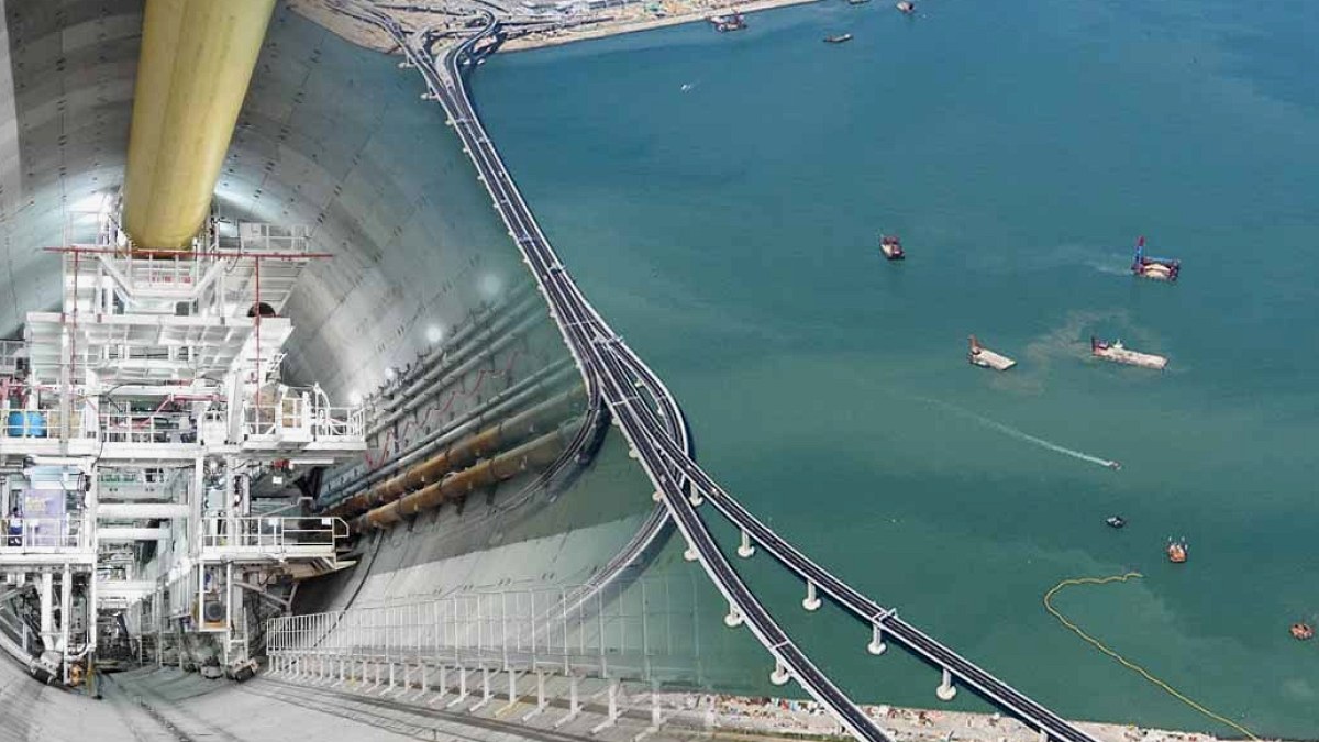 Hong Kong'da İki Yapay Ada Arasında 6 Km'lik Sualtı Tüneli İnşa Edildi