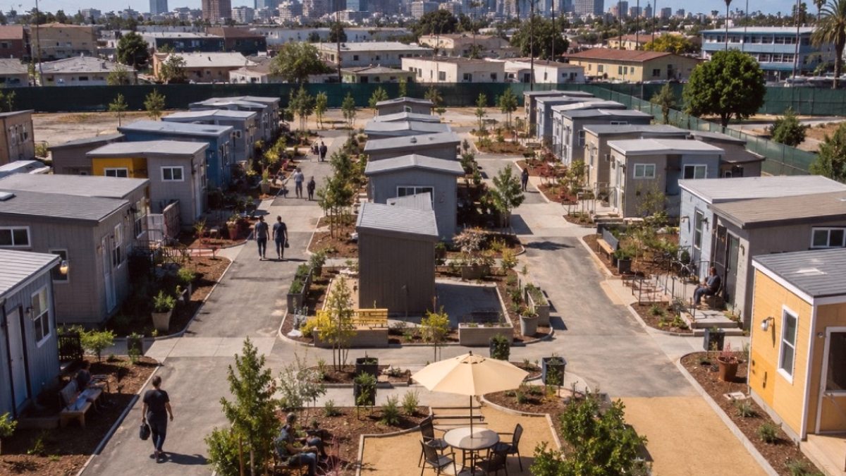 Evsizlere Umut: Los Angeles'ta Mikro Konutlar Yükseliyor
