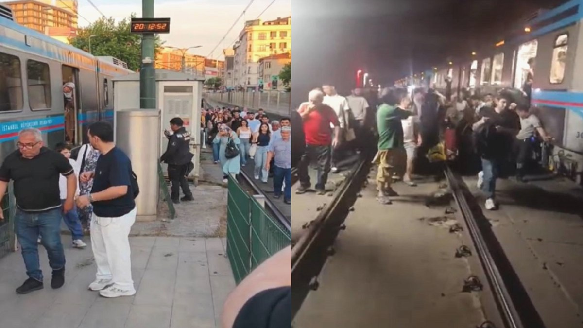 Bayrampaşa'da Trafoda Yangın: Tramvay Seferleri Durdu, Yolcular Raylarda Yürümek Zorunda Kaldı