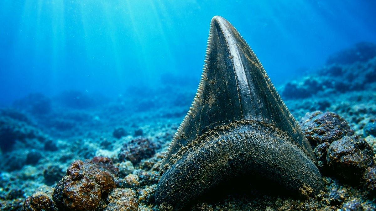 Pasifik'in Derinliklerinde Şaşırtıcı Keşif: Megalodon Dişi Kayalıklar Arasında Bulundu