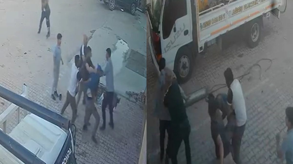 Konya'da Sanayi Sitesinde Çıkan Kavga Güvenlik Kamerasına Yansıdı