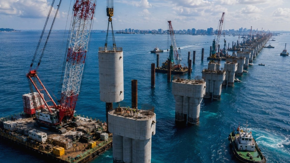 Maldivler'de Tarihi Altyapı Projesiyle Dört Ada Birleşiyor