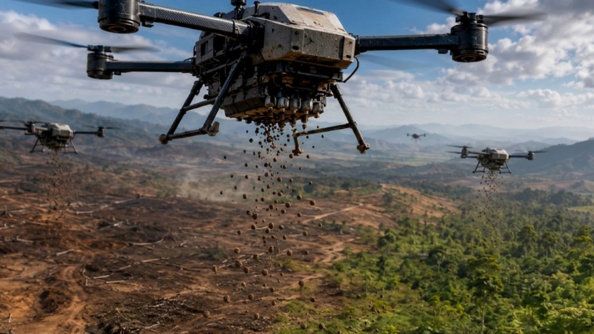 Yapay Zeka Destekli Dronlar: Dakikada 300 Tohumla Ormanları Yeniden Canlandırıyor