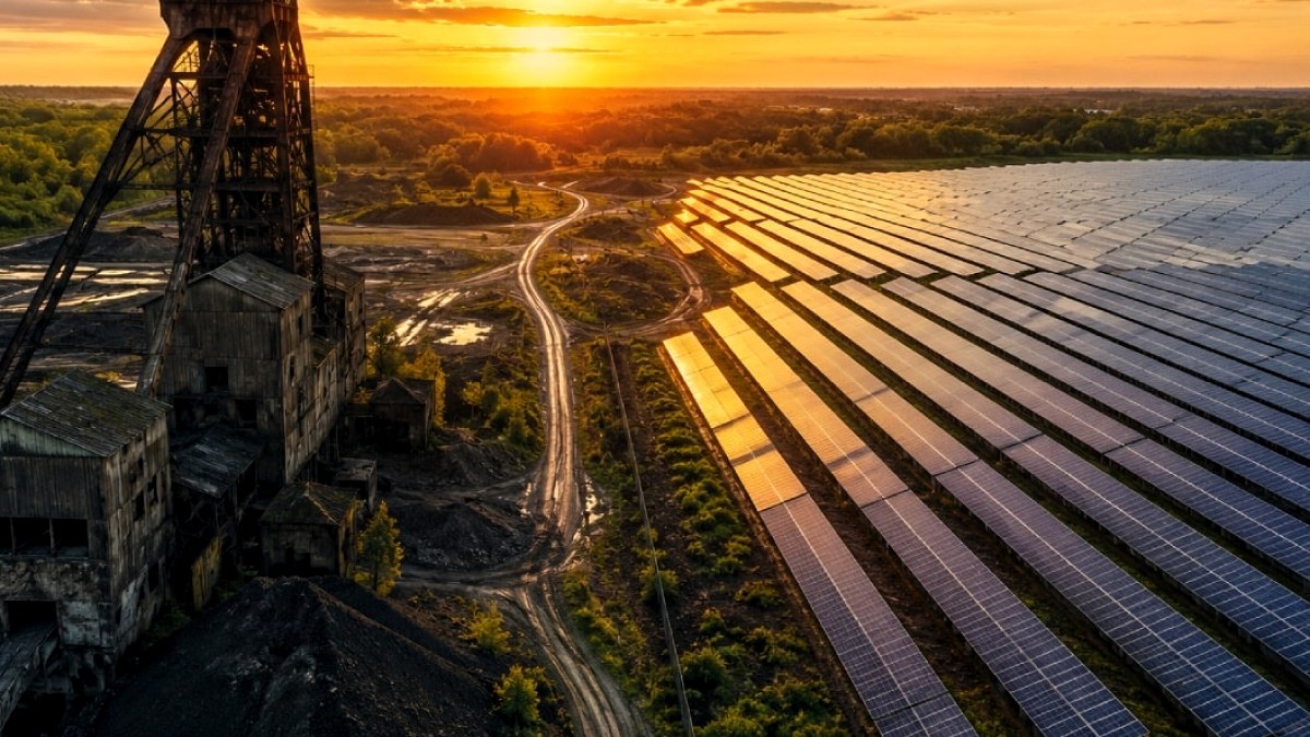 150 Yıllık Kömür Sahası Temiz Enerjiye Dönüştü: Binlerce Güneş Paneli Kuruldu