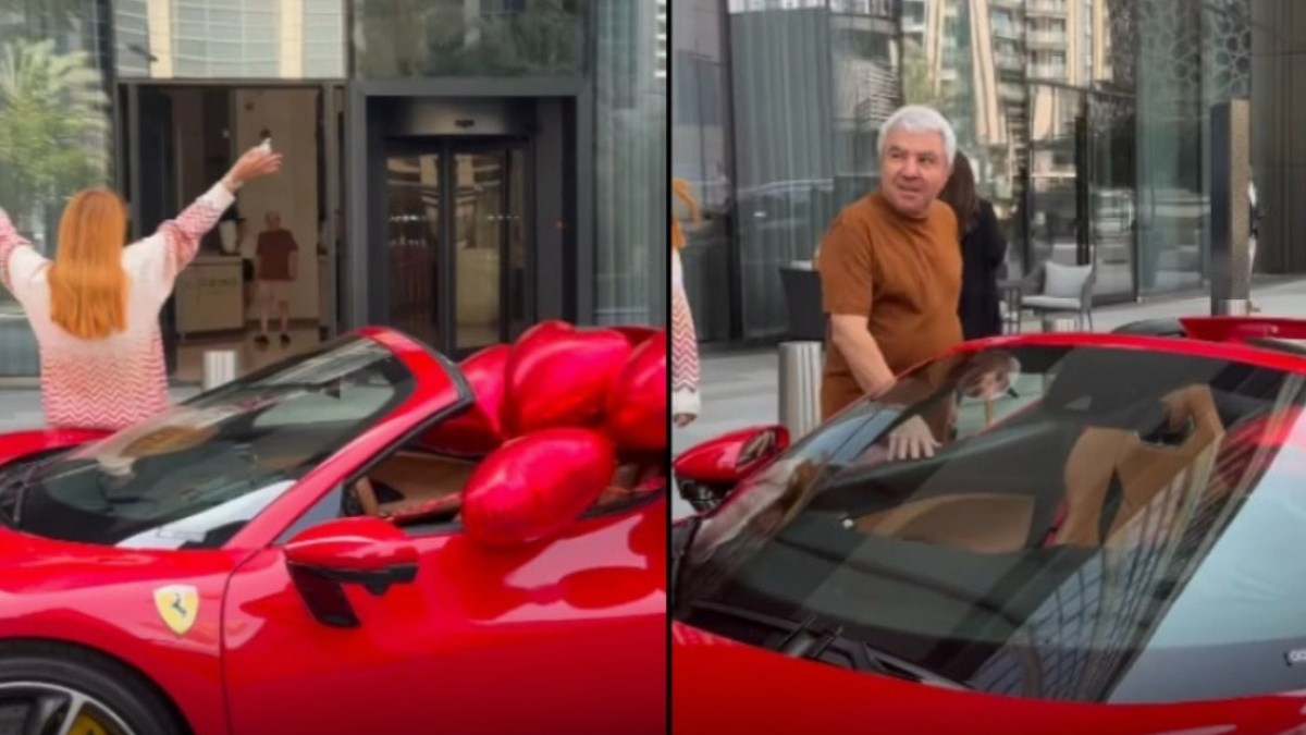 Genç İş Kadını Babalar Günü İçin Babasına Lüks Ferrari Aldı