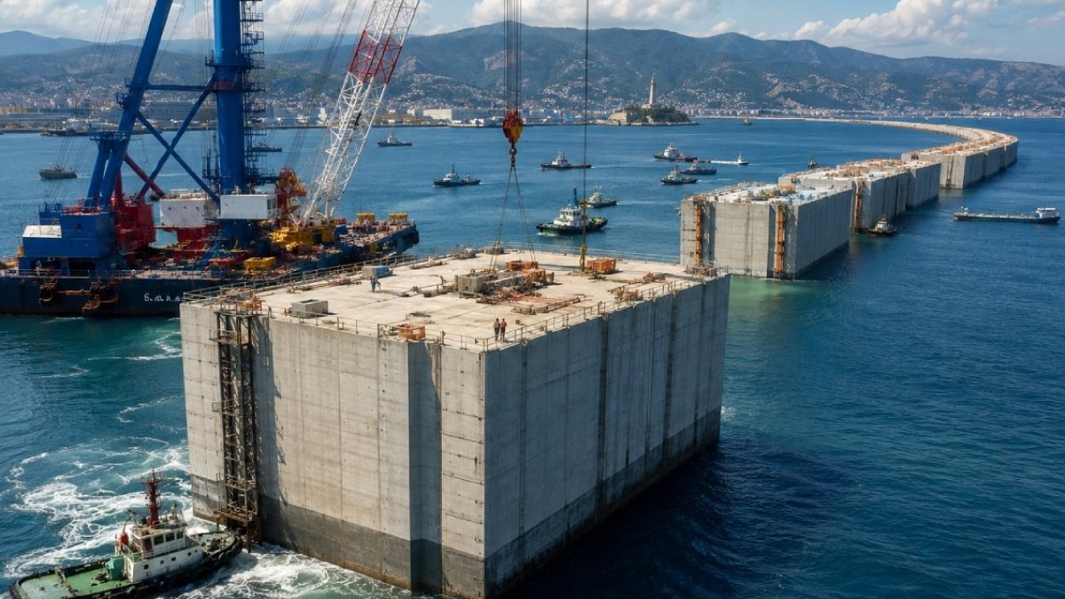 Cenova Limanı'nda Dev Dalgakıran Projesinde Önemli Aşama Tamamlandı