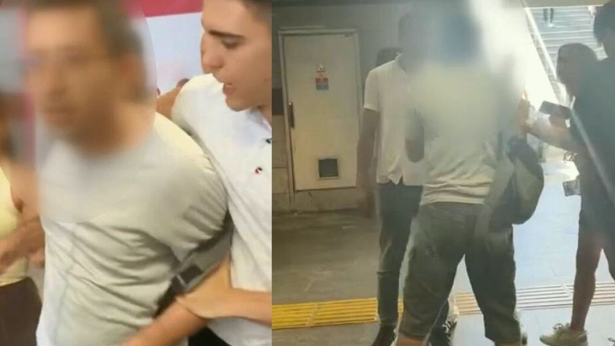 Metrobüste Gizlice Fotoğraf Çeken Şahsa Vatandaşlardan Sert Müdahale