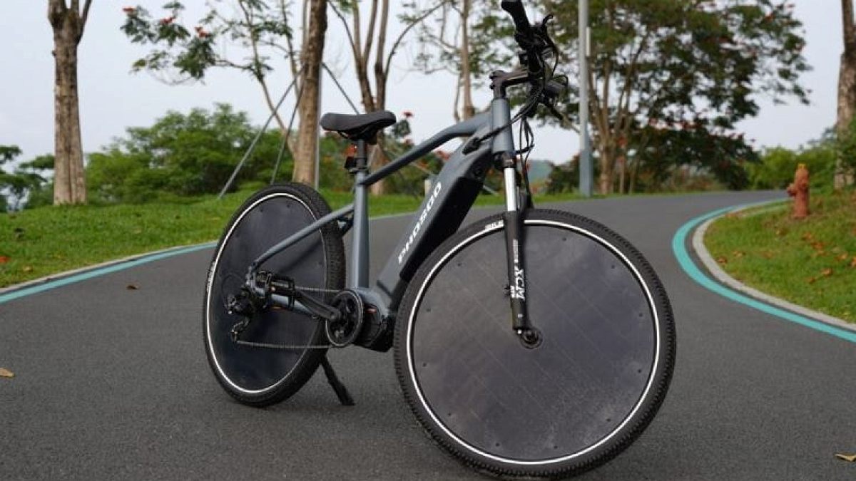 Güneş Panelli Bisiklet 193 Km Menzil Sunuyor: Jant Yerine Enerji