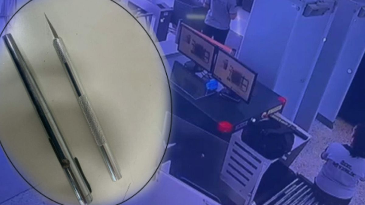 Adliyeye Kalem Silahla Girmeye Çalıştı, Çantası Cephane ile Doluydu