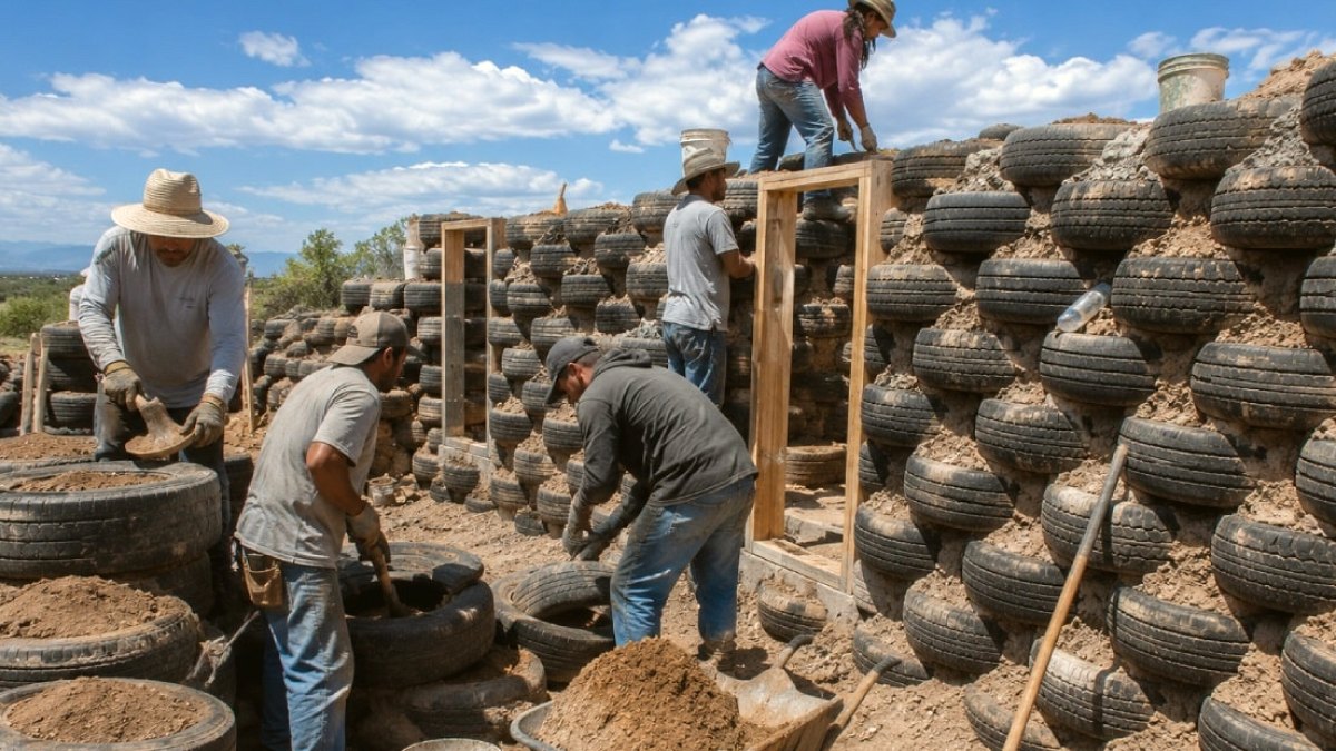 Eski Lastiklerden Sürdürülebilir Konutlar: Enerji Tasarruflu 'Earthship' Yöntemi