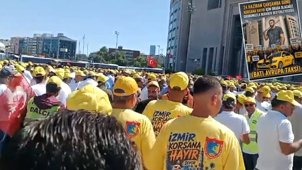 Taksicilerden Şiddet İçerikli Afişle Tepki: Adliye Önünde Gergin Bekleyiş