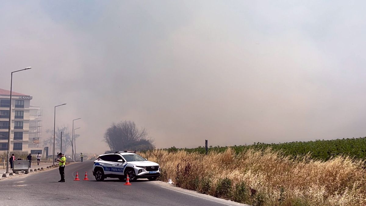 Silivri'de Geniş Alanlı Otluk Yangını: Ekipler Mücadele Ediyor