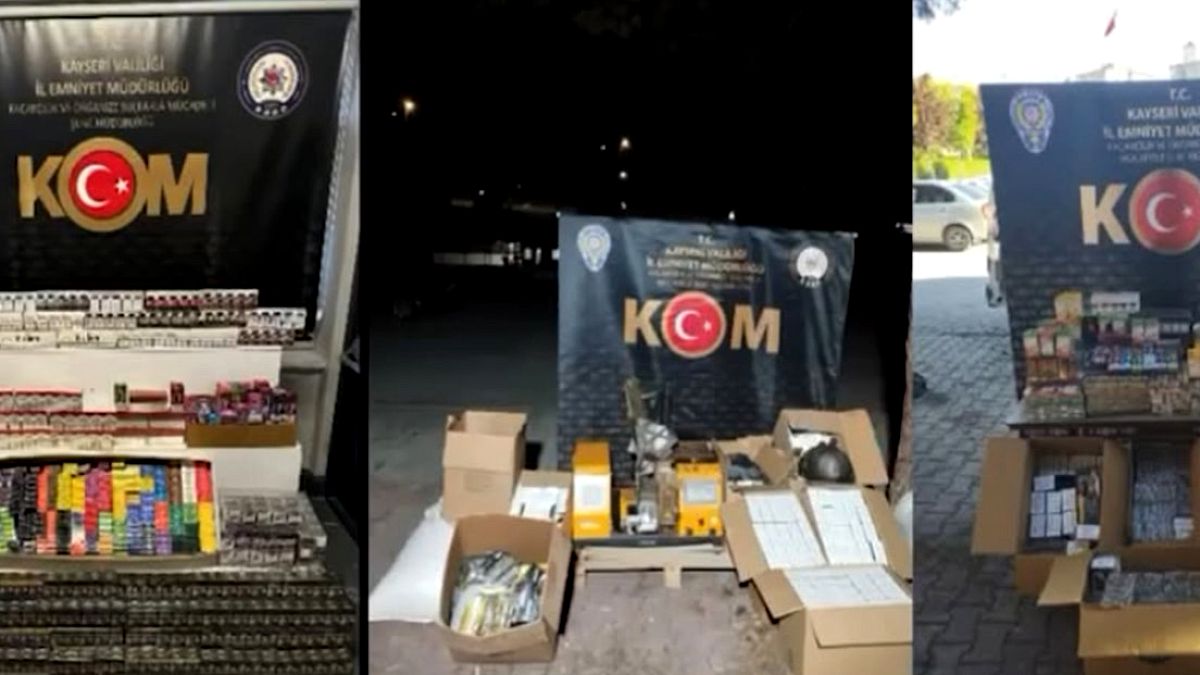 Kayseri'de Kaçak Sigara Üretim Şebekesine Darbe: 2 Tutuklama