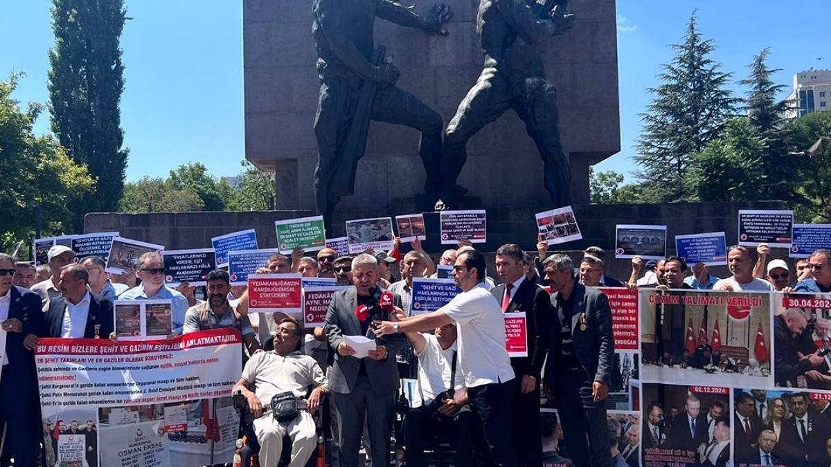 Terör Gazileri Hak Mücadelesinde Ankara'da Toplandı