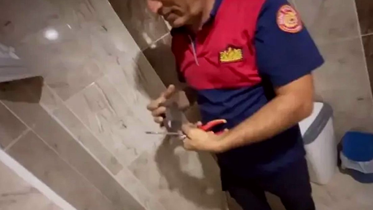 Sığırcık Kuşu Havalandırma Boşluğunda Sıkıştı, İtfaiye Seferber Oldu