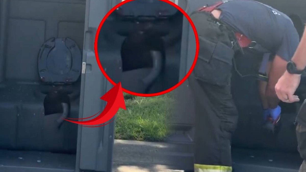 Seyyar Tuvalete Sıkışan Şahıs, İtfaiyenin Uzun Uğraşları Sonucu Kurtarıldı