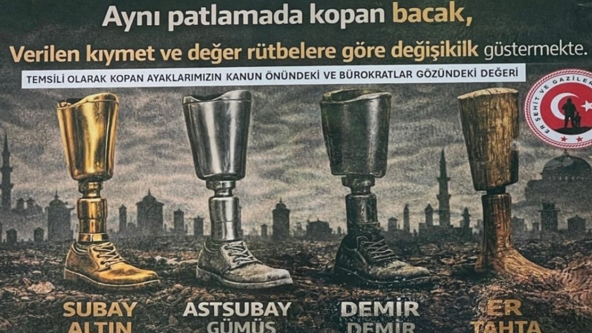 Gaziler Protez Bacaklarda Rütbe Ayrımına Tepki Gösterdi
