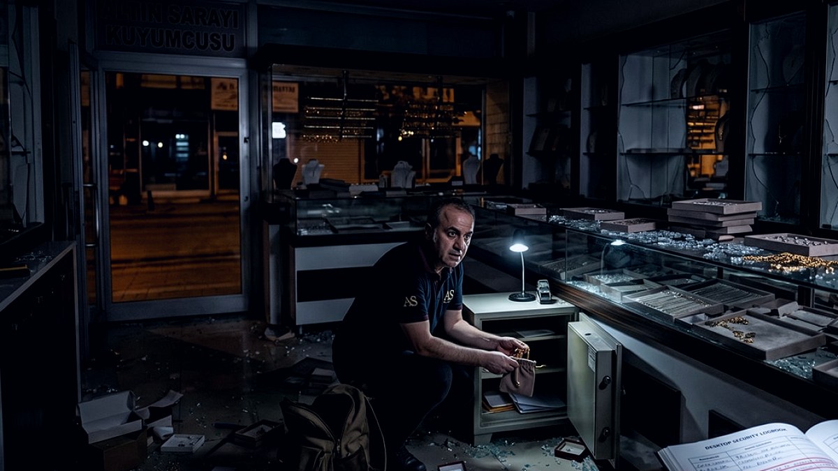 Döviz Bürosunda Akıl Almaz Soygun: Elektrik Kesintisini Fırsat Bilip 300 Tam Altını Çaldı