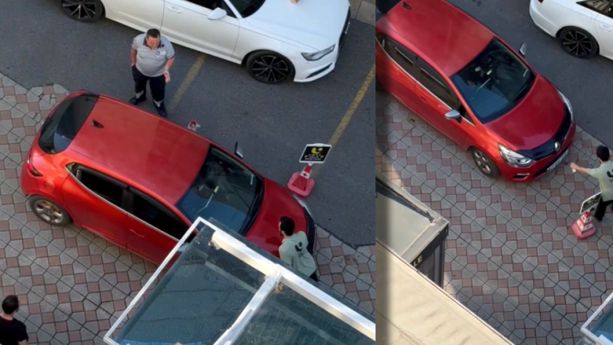 Kağıthane'de Otopark Krizi: Sürücü Valenin Üzerine Aracını Sürdü