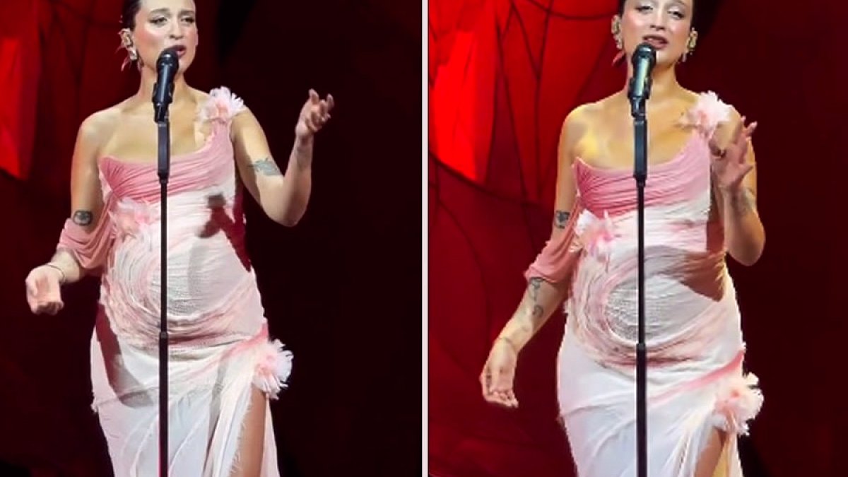 Melike Şahin'den Sahnede Cesur Dans: 7 Aylık Hamileliğiyle Olay Yarattı